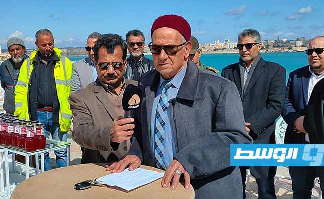 افتتاح طريق جديد في بلدية طبرق بطول 1300 متر