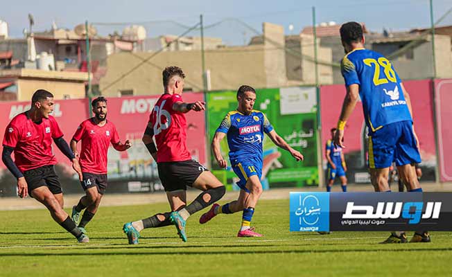 مباراة أبوسليم وأساريا بالدوري الليبي لكرة القدم (صفحة أبوسليم على فيسبوك)
