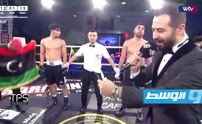 بالصور: عبر «WTV» الملاكم الليبي سعد الفلاح ينتصر في أول ظهور أوروبي أمام التركي مورات