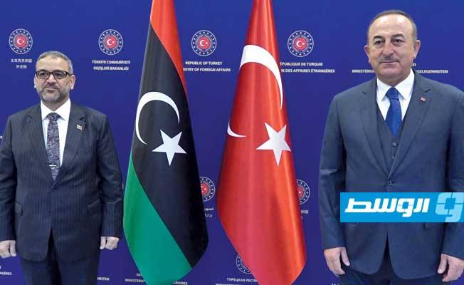المشري وتشاووش أوغلو يؤكدان «الرؤية المتطابقة» بشأن حل الأزمة في ليبيا