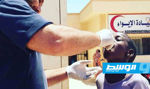 تطعيم 80 طفلًا ضد مرض الحصبة بمركز إيواء قنفودة ببنغازي