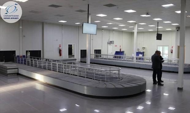 مطار مصراتة الدولي قبل ساعات من استئناف الرحلات الجوية. (وزارة المواصلات)