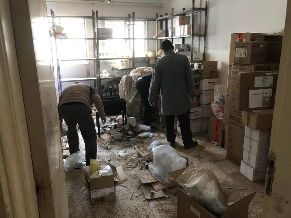 حملة نظافة في مستشفى الجمهورية ببنغازي