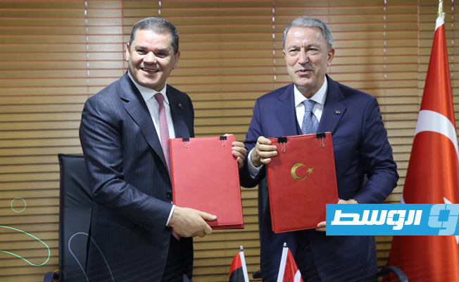 حمودة يكشف بنود اتفاقيتي التعاون العسكري الموقعتين بين الدبيبة ووزير الدفاع التركي