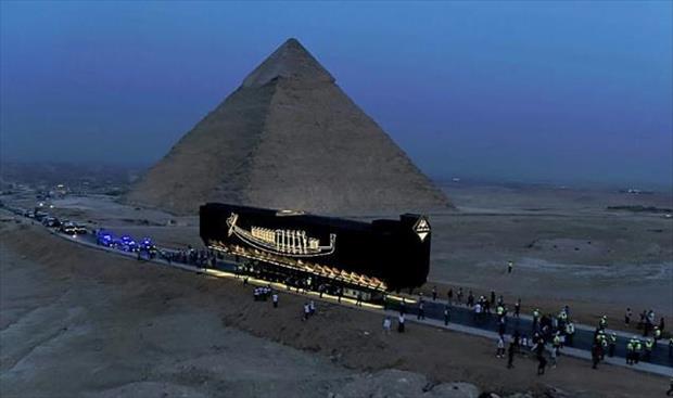 نقل مركب خوفو إلى المتحف المصري الكبير