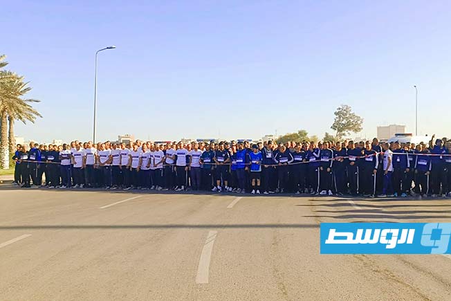 340 runners participate in the Police Sports Club Race on Tripoli's Airport Road