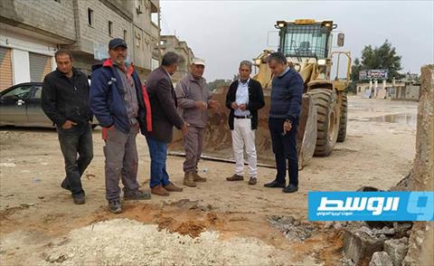 استئناف تنفيذ خط لمياه الشرب في بنغازي