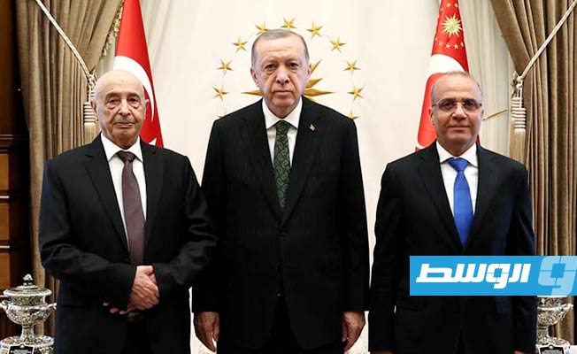 إردوغان يلتقي عقيلة صالح واللافي