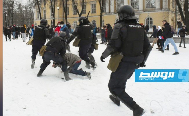 السلطات الروسية تعتقل أكثر من ألف شخص خلال تظاهرات مؤيدة لنافالني