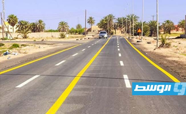 طريق السبيخة- رقدالين بعد صيانته، 31 مارس 2023. (حكومة باشاغا)