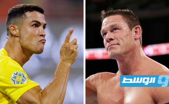 رونالدو وجون سينا في مصارعة المحترفين «WWE» بالسعودية