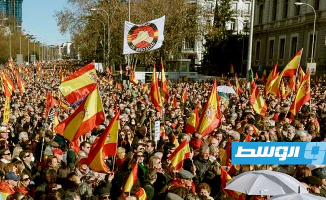 إسبانيا.. تظاهرة كبيرة مناهضة للحكومة تطالب باستقالة سانتشيث