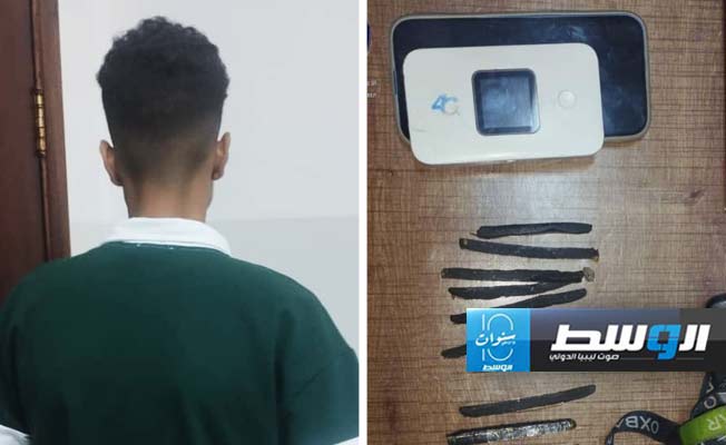 ضبط شاب يبيع المخدرات بفندق في بنغازي