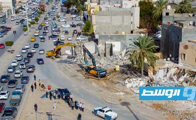 GNU: Illegally constructed buildings demolished to widen roads in Souq Al-Juma