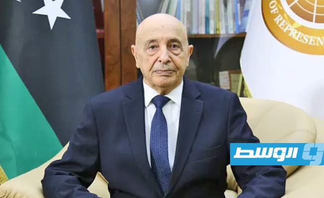 عقيلة صالح يطلب دعما عربيا لمجلس النواب وحكومة باشاغا