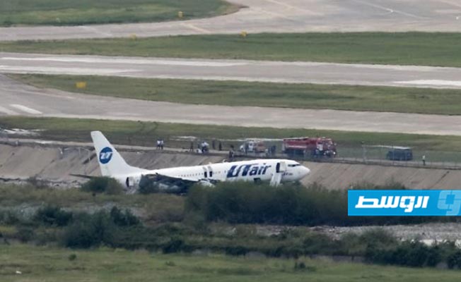 الطائرة التى تعرضت للحادث في سوتشي. (الإنترنت)