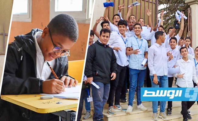 بالصور: تلاميذ الإعدادية يواصلون امتحانات الشهادة في طرابلس وسط حضور أمني