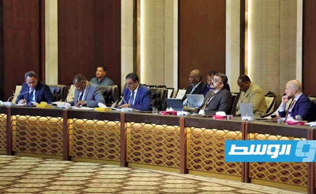 من لقاء الوفد الحكومي بأعضاء في المجلس في العاصمة طرابلس، 13 يونيو 2021. (مجلس النواب)