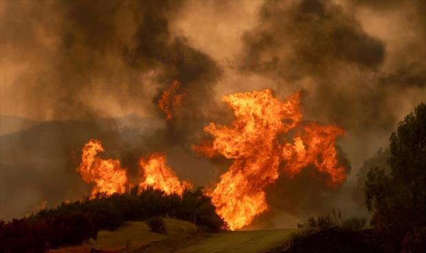 كاليفورنيا تشهد أكبر حريق في تاريخها