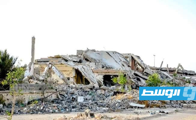 حي مدمر في سرت، 8 مايو 2022 (بوابة الوسط)