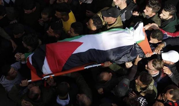 تشييع فلسطيني قتل برصاص إسرائيليين في الضفة الغربية المحتلة