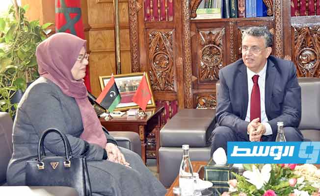 حليمة عبدالرحمن تبحث التعاون مع المغرب في الملف القضائي