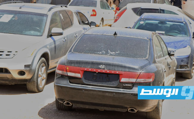 ضبط أكثر من 70 سيارة دون لوحات معدنية في طرابلس المركز، 23 أبريل 2022. (مديرية أمن طرابلس)