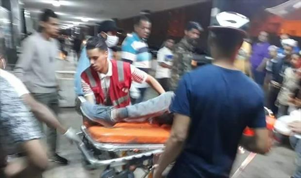 بنغازي الطبي: تسلمنا حالة إغماء أسعفت من تفجير شارع جمال عبدالناصر
