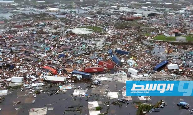 فيديو يظهر الدمار الذي خلفه إعصار «دوريان» في جزر الباهاماس