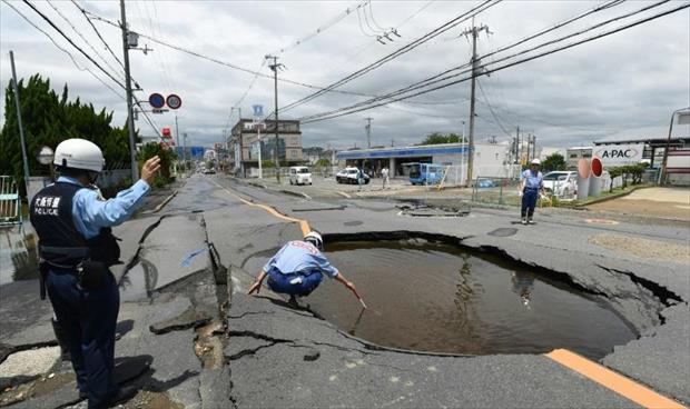 ارتفاع ضحايا زلزال اليابان إلى خمسة قتلى