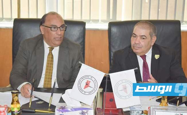 جانب من اجتماع اللجنة البارالمبية الليبية في مدينة سرت، 26 يناير 2023. (الوسط)