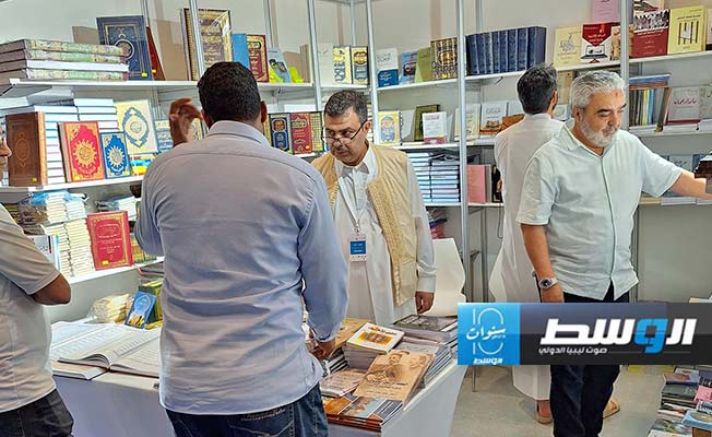 مشاركة ليبيا في معرض الدوحة الدولي للكتاب الدورة 33، في 9 مايو 2024. (فيسبوك)