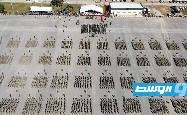 حفل تخريج الدفعة الرابعة من المتدربين للواء 44 قتال في طرابلس، 2 فبراير 2023. (حكومتنا)