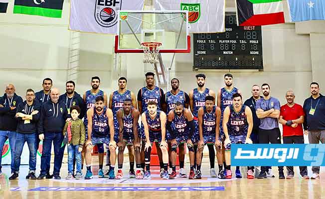 من مشاركة منتخب السلة الليبي في البطولة العربية لكرة السلة، القاهرة، 27 ديسمبر 2023 (الاتحاد الليبي لكرة السلة)
