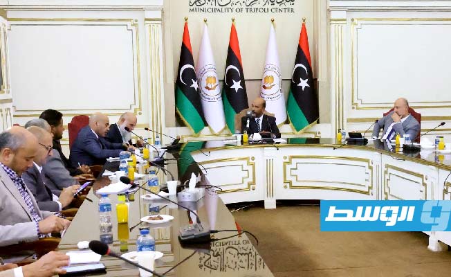 لقاء الكوني مع عمداء بلديات طرابلس الكبري، 1 نوفمبر 2022. (المجلس الرئاسي)