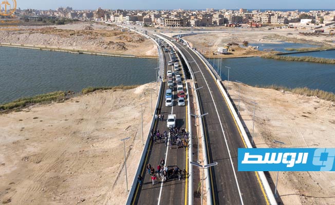 جسر «سيدي يونس - الصابري» وسط بنغازي، 5 ديسمبر 2022. (بلدية بنغازي)