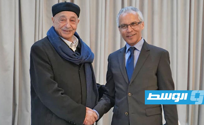 عقيلة صالح يناقش جهود إجراء الانتخابات في لقاء مع سفير فرنسا