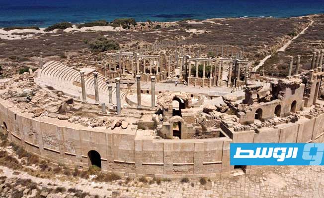 لبدة الواقعة على الساحل الليبي كانت من بين أجمل مدن الإمبراطورية الرومانية (الإنترنت)