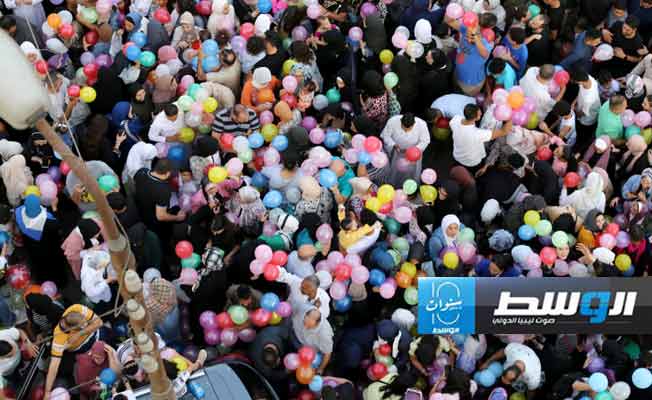 صلاة العيد في القاهرة. (وكالة أنباء الشرق الأوسط)