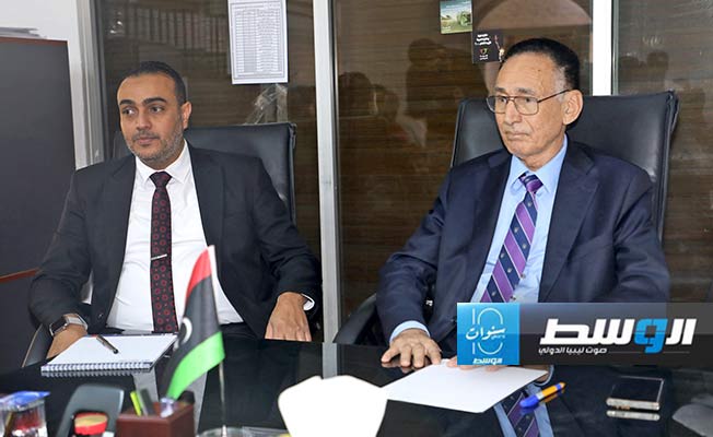لقاء الحويج مع عدد من أصحاب الشركات الليبية العامة في الصين، الأحد 26 مايو 2024. (وزارة الاقتصاد والتجارة)