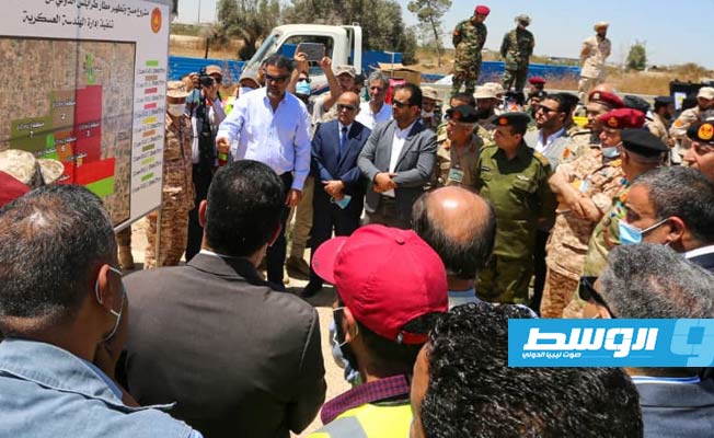 الإعلان عن بدء المرحلة الأولى لإعادة إعمار مطار طرابلس الدولي بعد عيد الفطر المبارك, 8 مايو 2021. (وزارة المواصلات)
