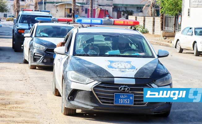 سيارات شرطة لرجال المرور في طرابلس. (مديرية أمن طرابلس)