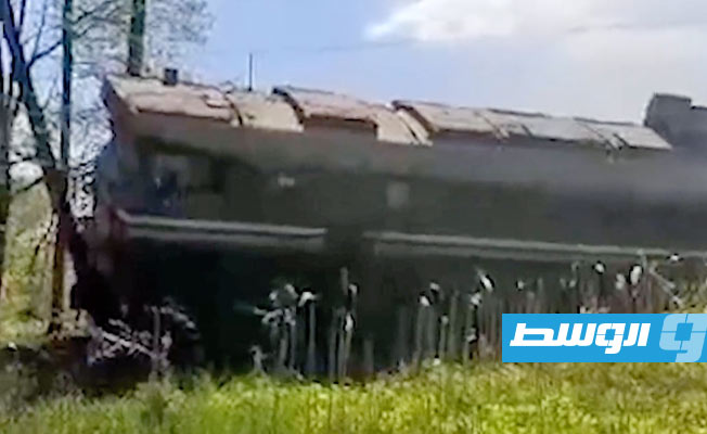 خروج قطار شحن روسي عن مساره قرب أوكرانيا جراء عبوة ناسفة