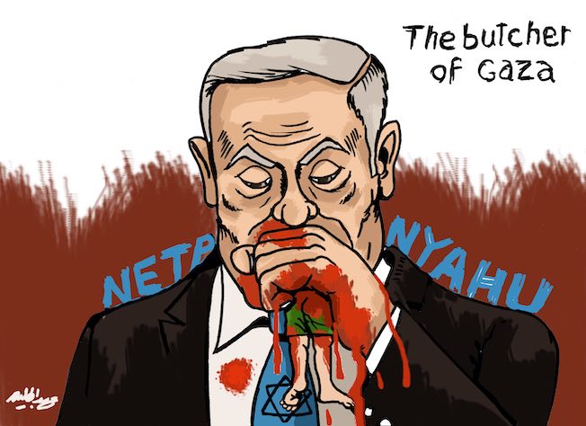 كاريكاتير حليم - سفاح غزة