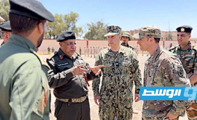 لقاء ملحقي الدفاع الأميركيين مع القيادات العسكرية في طرابلس. (السفارة الأميركية في ليبيا)