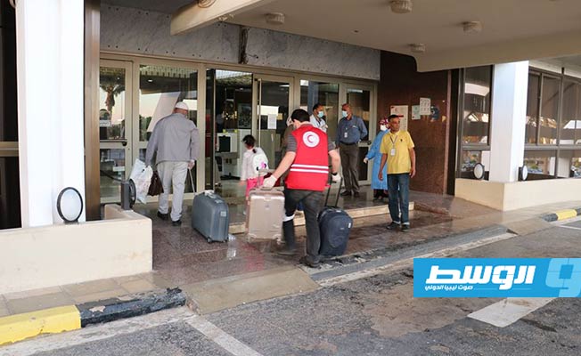 عودة عالقين من الأردن على رحلتين إلى مطار بنينا في بنغازي
