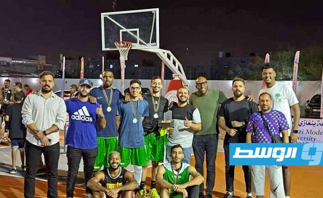 فريق جامعة طرابلس لكرة السلة. (فيسبوك)