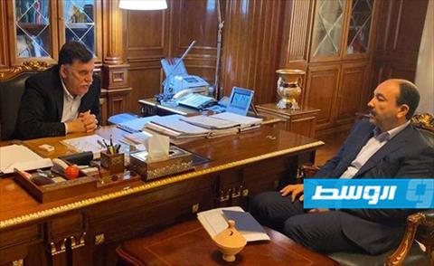 السراج وساسي يبحثان سبل توفير احتياجات «الشبكة الكهربائية» بجنوب طرابلس