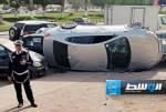 حادث سيارة بالعاصمة طرابلس دون إصابات