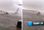مطار دبي يغيِّر مسارات الرحلات القادمة بسبب عاصفة تضرب الخليج (فيديو)